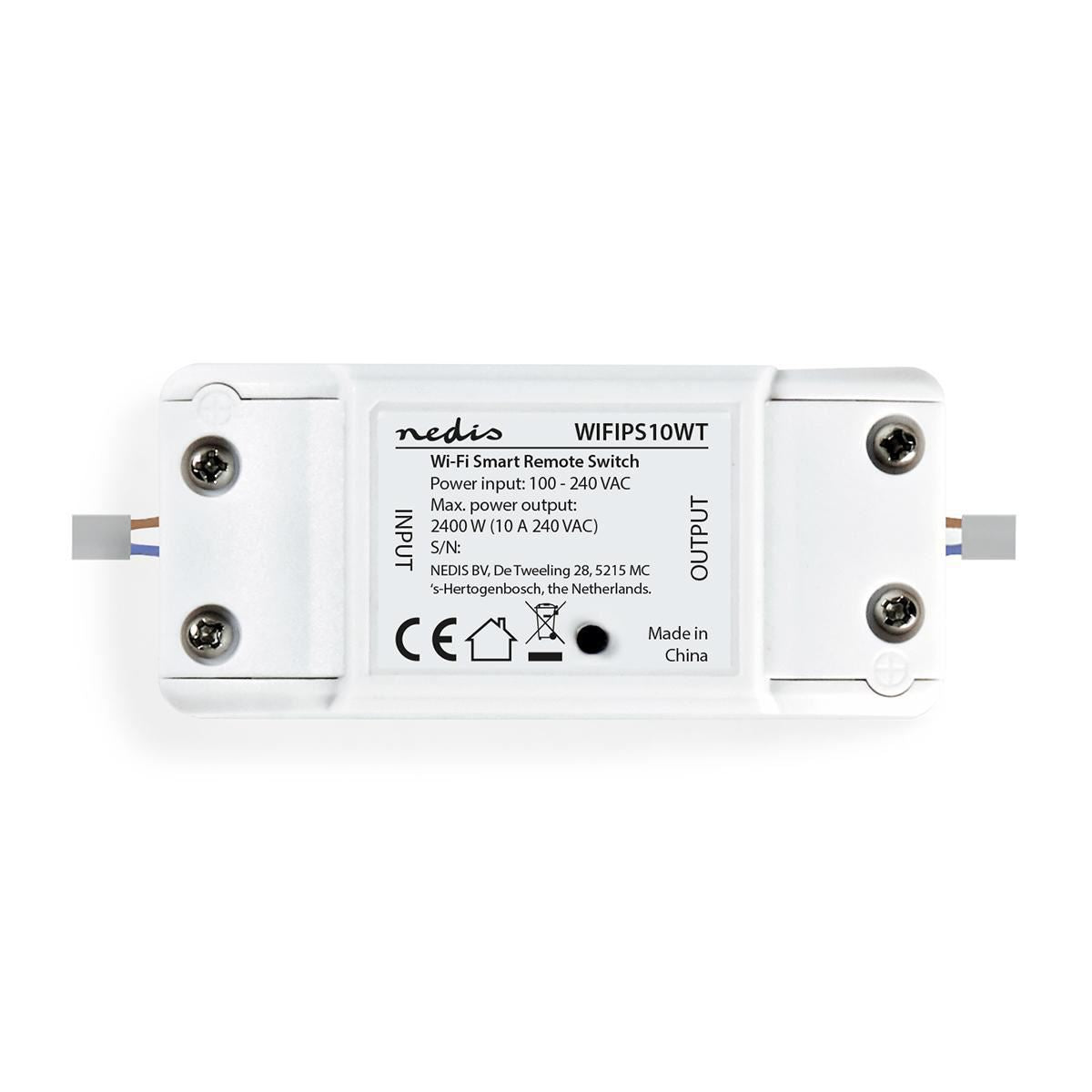 Nedis SmartLife Built-in Module | Switch | 2400 W | Terminal Block | App available for: Android™ / IOS