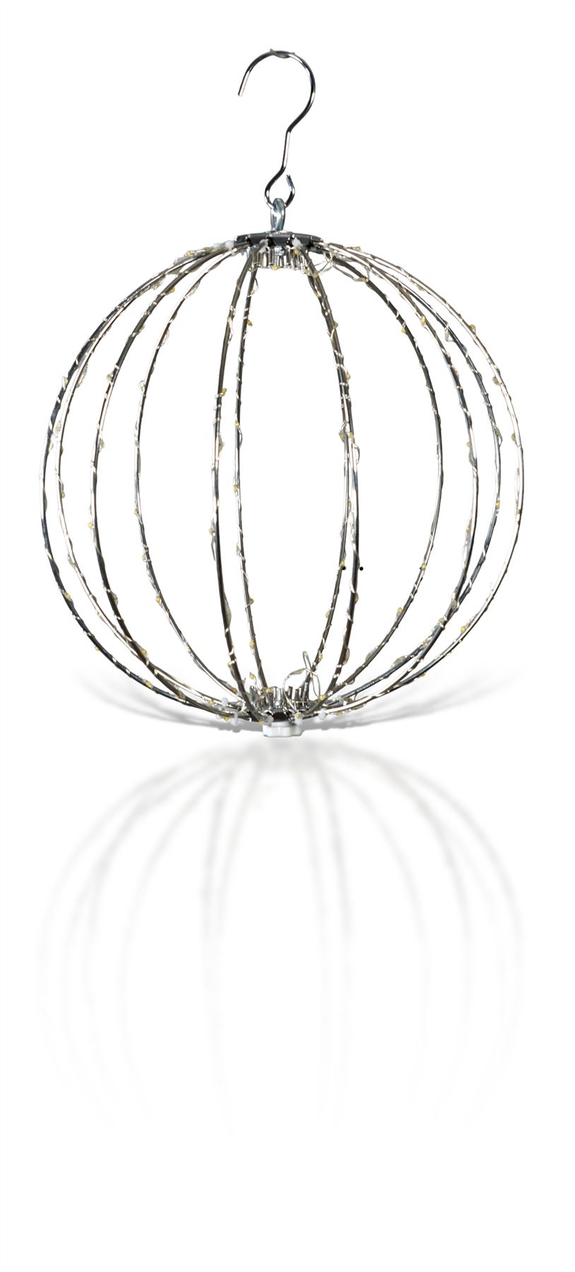 Outdoor 140 LED Copper Gold Hanging Sphere Light with Timer Power Supply and 10m Lead