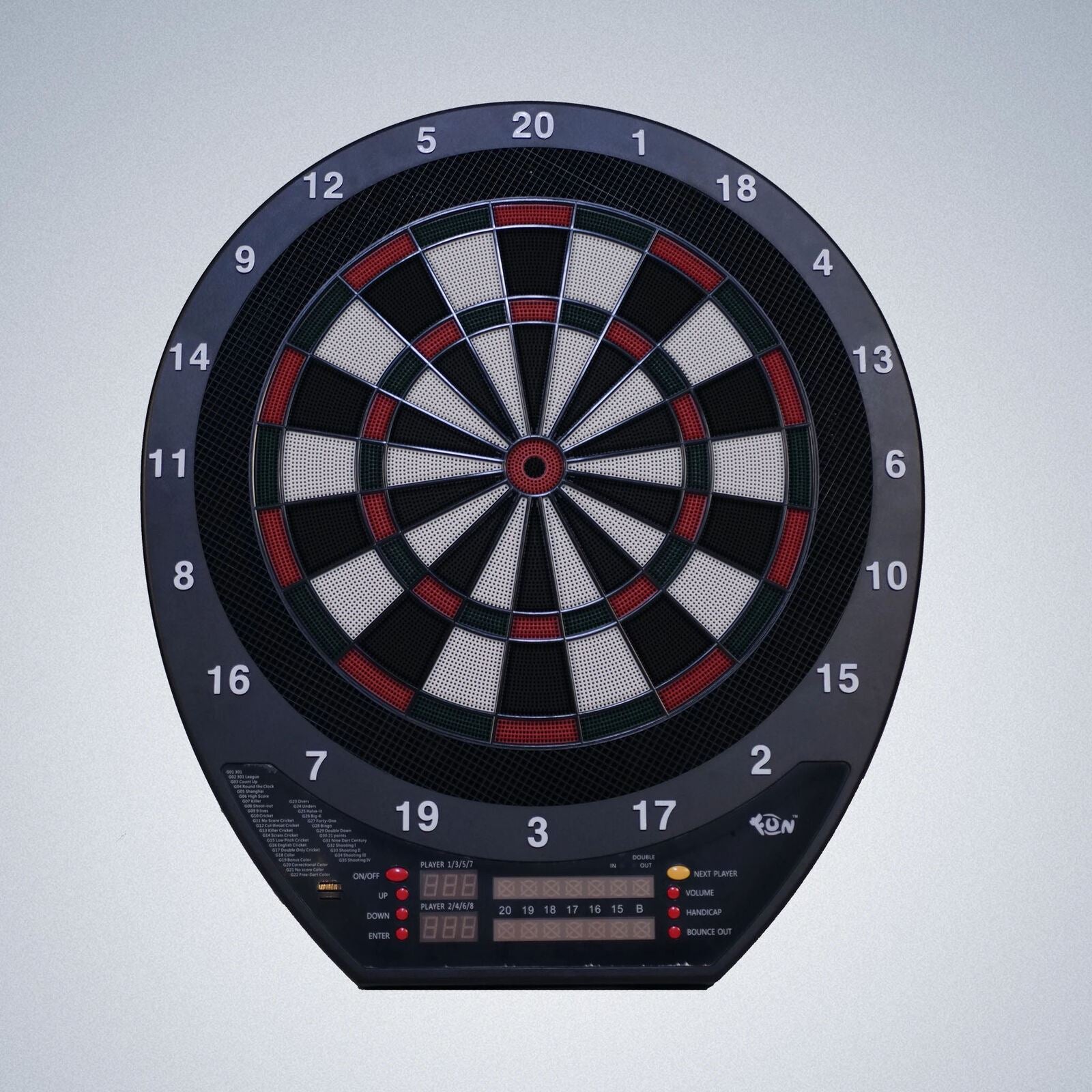 The Man Cave Project Electronic Dartboard, Full Size Dart Board with Built In Eight Player Score System and 6 Darts