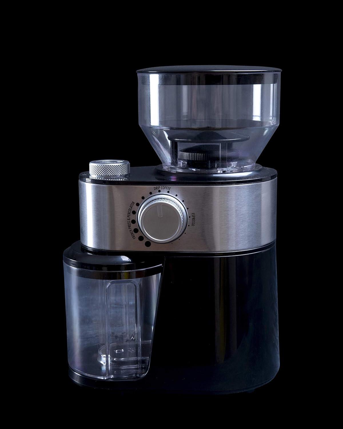 Gastronoma Barista Electric Burr Coffee Grinder - Adjustable with 12 Precise Grind Settings for 12 Cups - Professional Coffee Bean Grinder