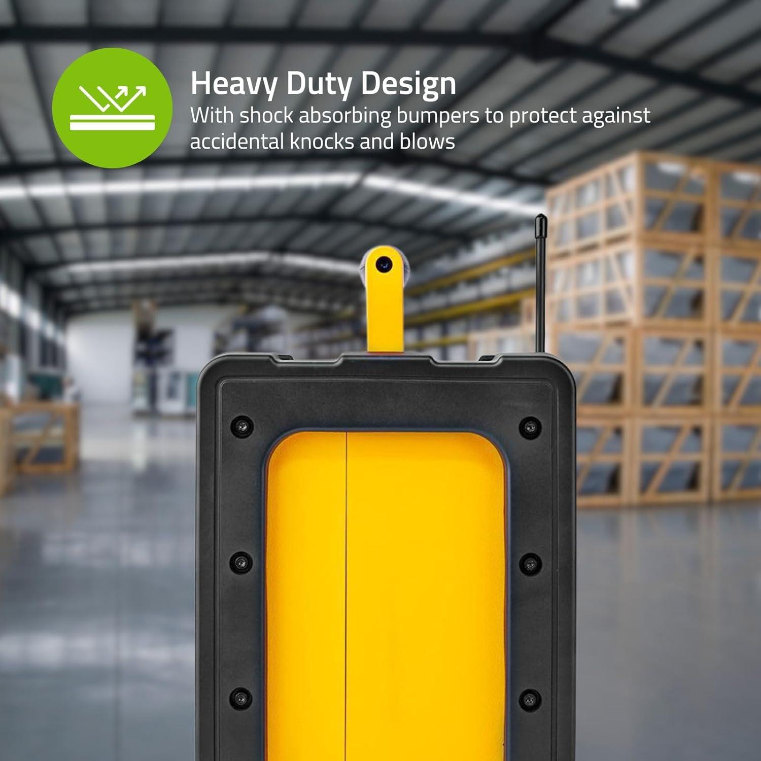 Nedis FM Radio | Jobsite Radio | FM | Battery Powered / Mains Powered | Digital | 15 W | Screen size: 2.2 " | Blue White Screen | IPX5 | Carrying handle | Black / Yellow
