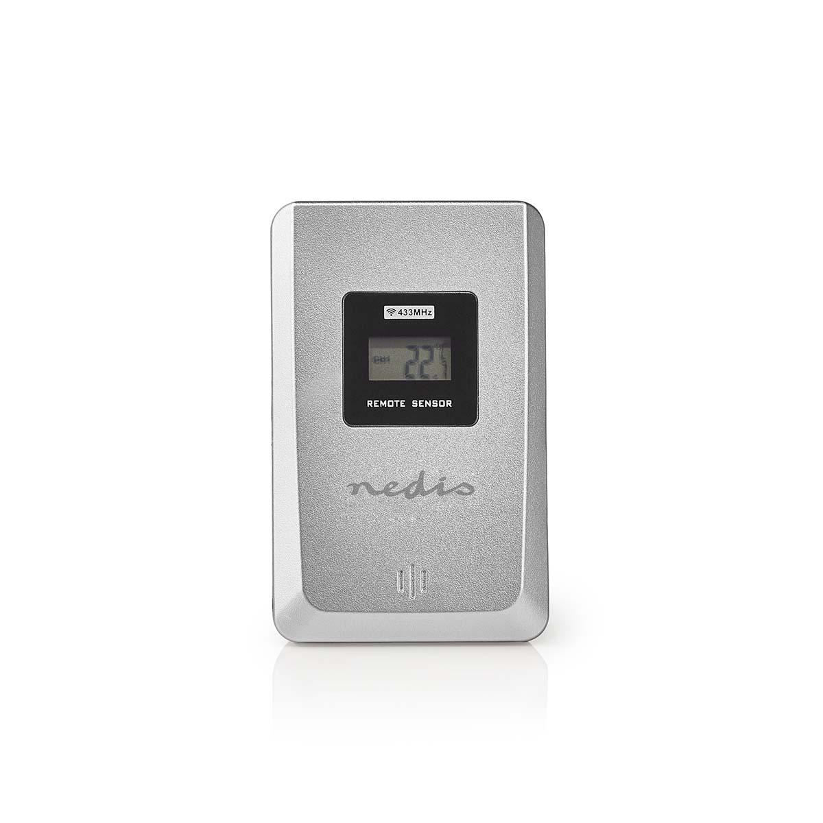 Nedis Weather Station | Indoor & Outdoor | Including wireless weather sensor | Weather forecast | Time display | LCD Display | Alarm clock function