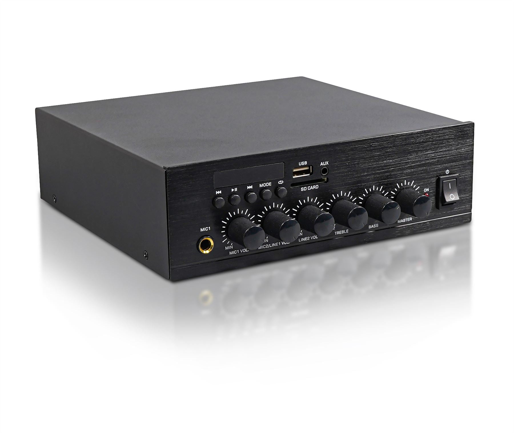 Mixer-Amplifier with USB SD Media Playback AUX and Bluetooth 30w