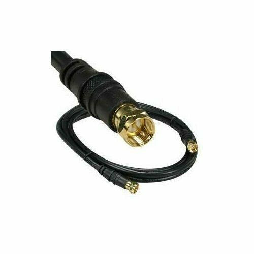 Belkin Satellite & Antenna Cable | F Male | F Male | Gold Plated | 3.00 m | Round | PVC | Black