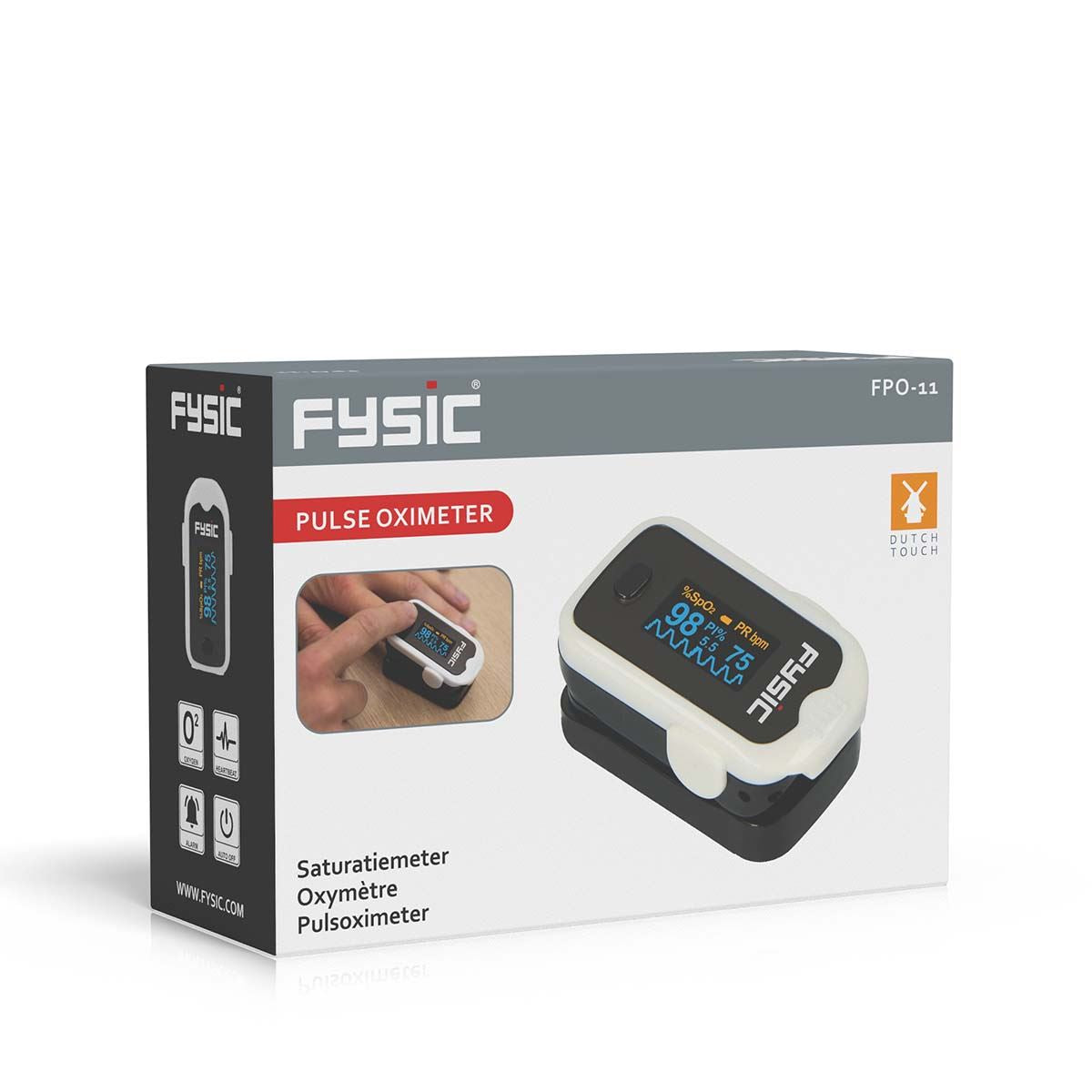 Fysic Pulse Oximeter/Blood Oxygen Monitor - Finger Oxygen Saturation Monitor/SATS Monitor SpO2