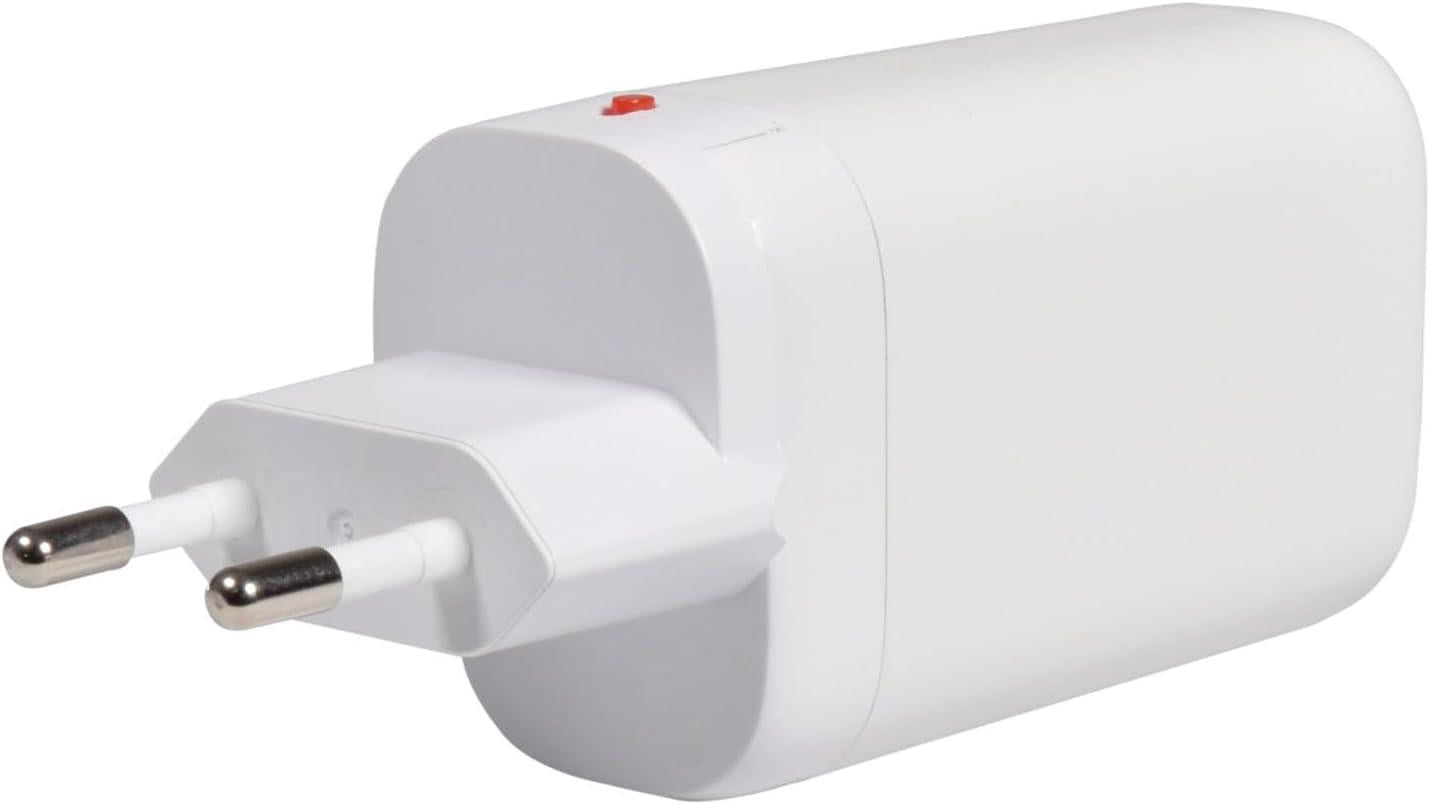 Mercury USB C & A Charger 65W GaN High-Tech Super Fast Charging with USB-A & Dual USB-C | Fast Charging, Travel-Friendly with UK/US/EU Adapters