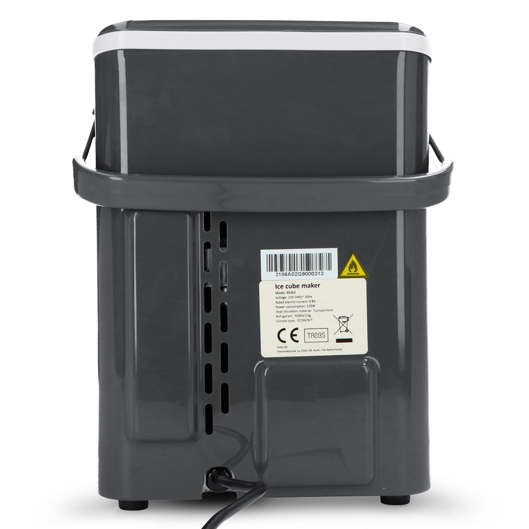 Gastronoma Ice Maker, 2 Sizes Cylindrical Ice Maker, Countertop Ice Machine, 15kg/Day, Self-Cleaning with Ice Scoop for Home//Kitchen/Office/RV - Black