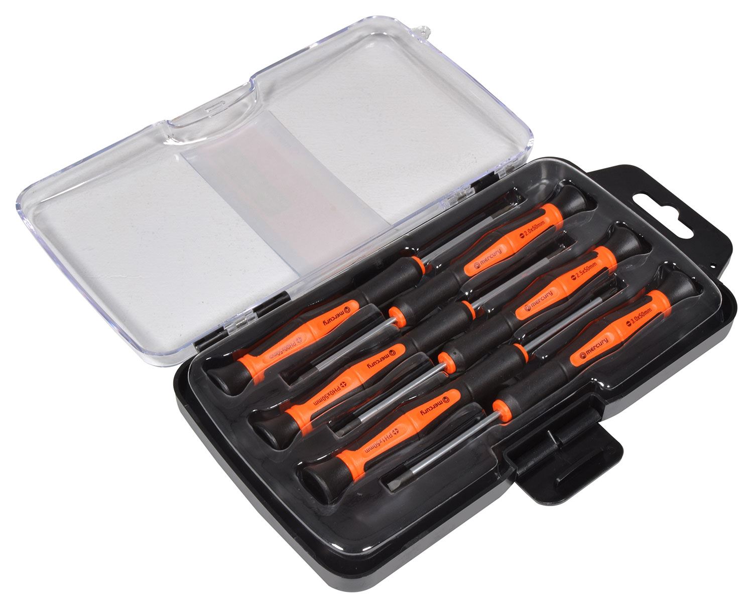 Mercury Precision Soft Grip Screwdriver Set for Small Screws Philips and Flat Set 6pcs