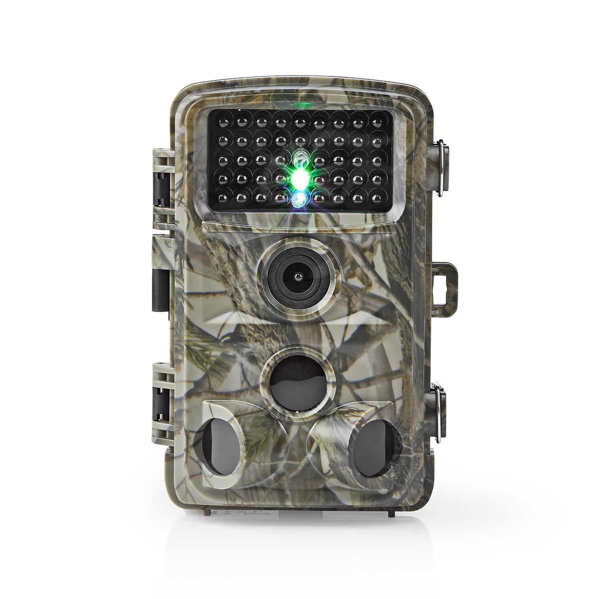 Nedis Wildlife Camera | 1080p@30fps | 16.0 MPixel | 5 MPixel CMOS | IP56 | Black No-Glow IR | Night vision | Viewing angle: 90 ° | Motion sensor | Detection angle: 120 ° | Detection range: 20.0 m | Screen size: 2.4 " | LCD Screen | Brown/Green