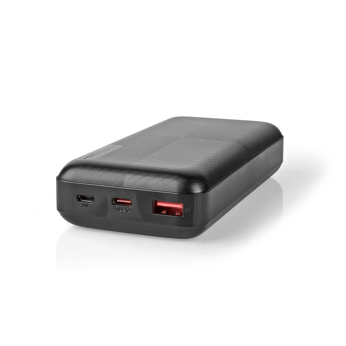 Nedis Powerbank | 20000 mAh | 1.5 / 2.0 / 3.0 A | Number of outputs: 2 | Output connection: 1x USB-A / 1x USB-C™ | Input connection: 1x Micro USB / 1x USB-C™ | PD2.0 18W | Lithium-Polymer