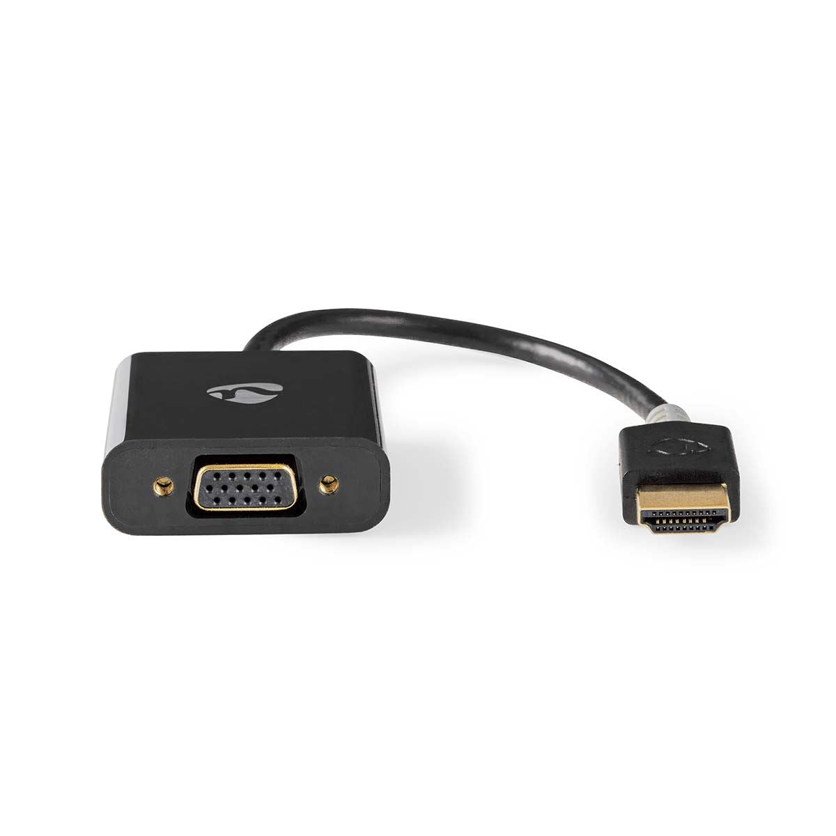 Nedis HDMI™ Adapter | HDMI™ Connector | USB Micro-B Female / VGA Female / 3.5 mm Female | Gold Plated | Straight | PVC | Anthracite | 1 pcs | Box