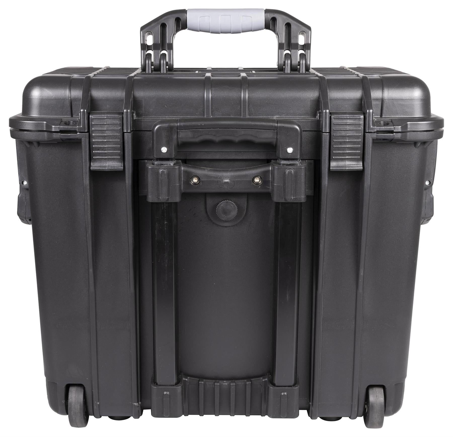 Waterproof Travel Flight Dry Box Hard Carry Case on Wheels Foam Tool Camera Storage Box Protective Black 460mm x 500mm x 305mm -