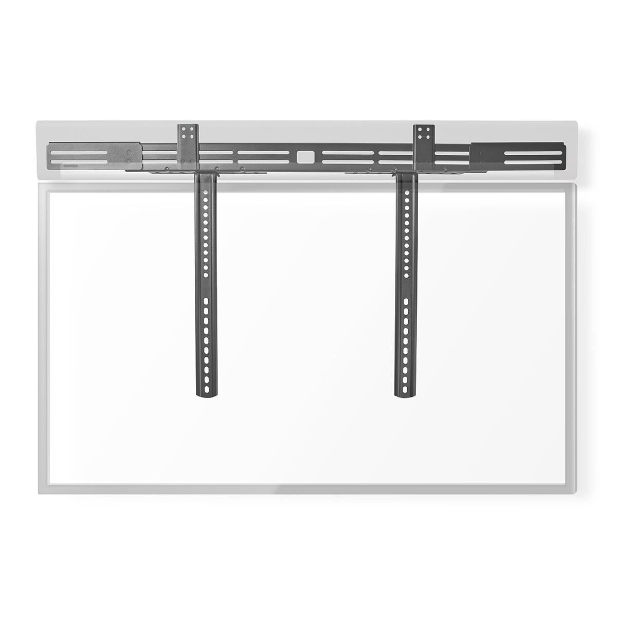 Nedis Soundbar Mount | Compatible with: Universal | Attached to the TV | 10 kg | Depth Adjustment | Steel | Black