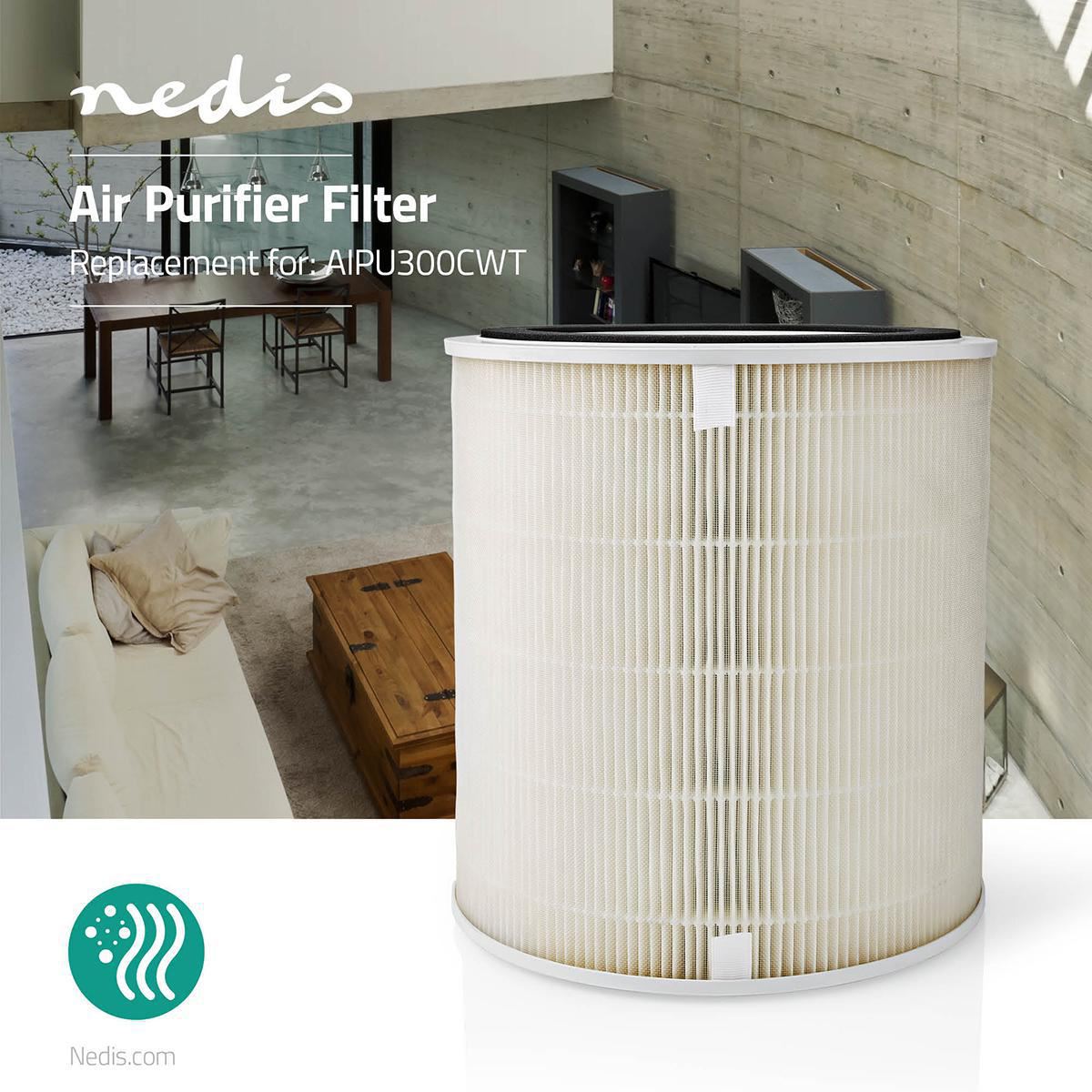 Nedis Air Purifiers Filter | Replacement Suitable for purifier model: AIPU300CWT