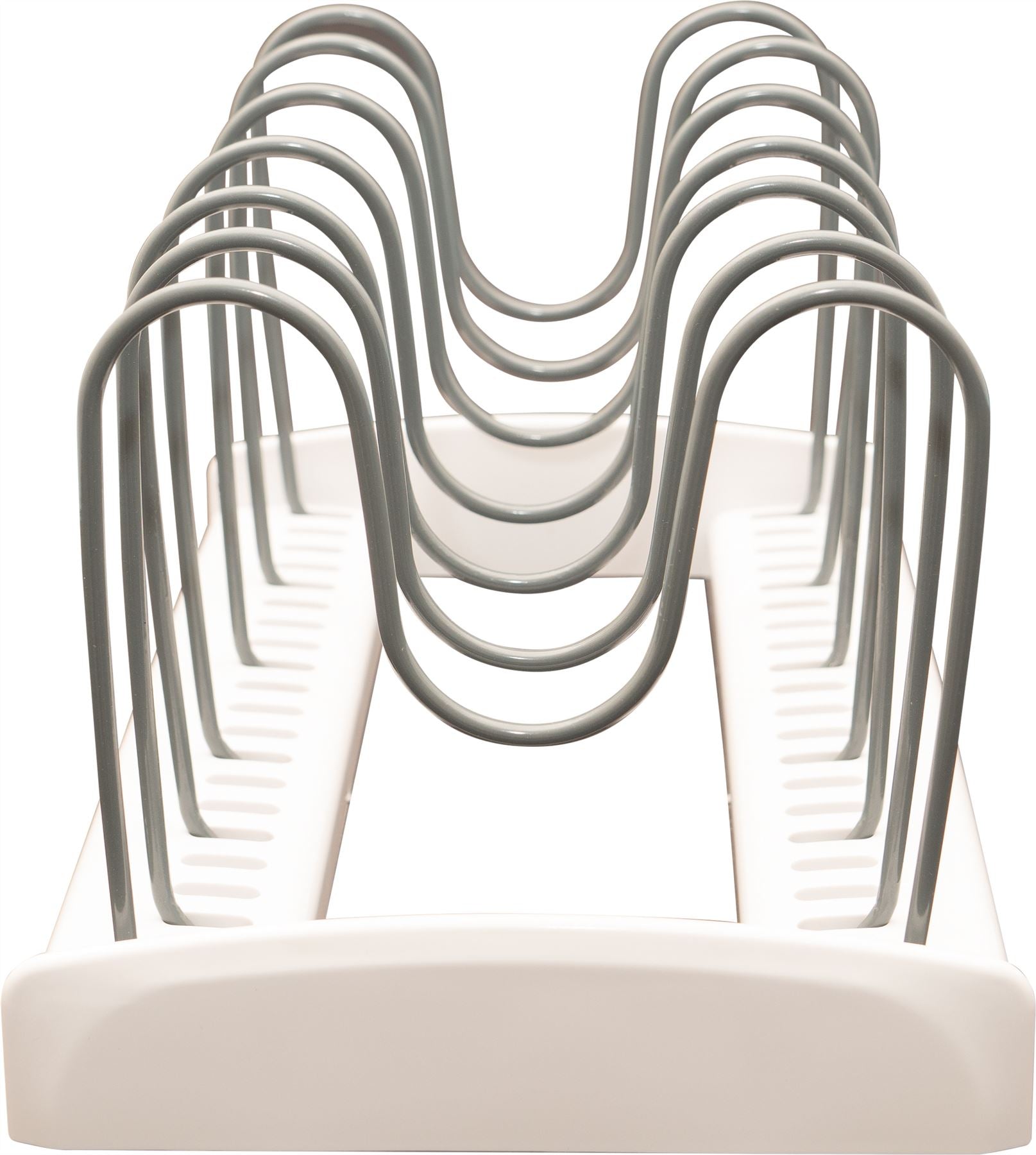 Pan Pot Lid Organiser Storage Rack Adjustable Kitchen Cupboard Saucepan Holder