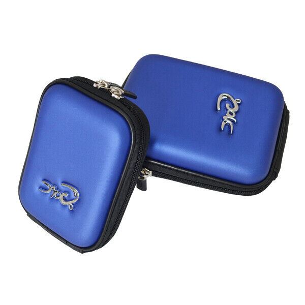 Croco Tough Case Shock/Water Proof for a Digital Cameras [Medium] - Blue