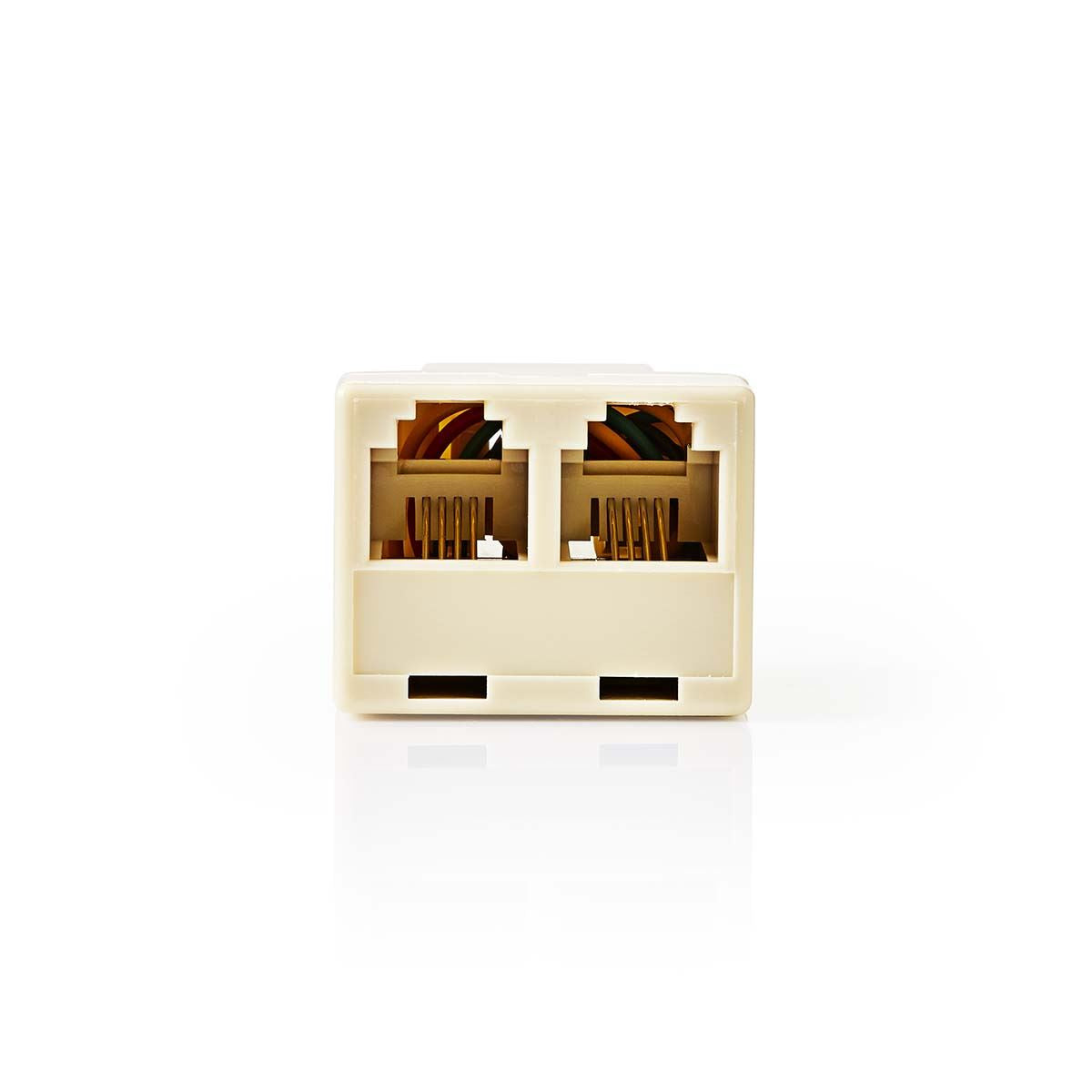 Nedis Telecom Splitter | RJ11 Female | 2x RJ11 (4/6) Female | ABS | Ivory | Box