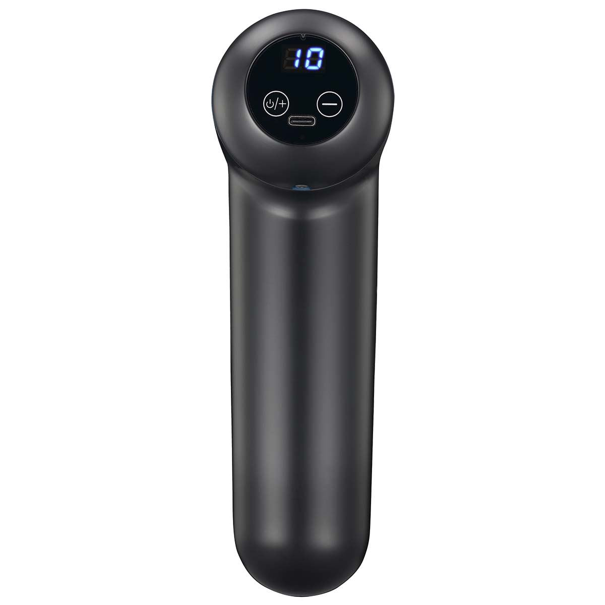 MELISSA Massage Gun, LED,  32-Speed with 4 Attachments, Brushless Motor for Muscle Recovery & Relaxation, Triangular Handle, Rechargeable - Black