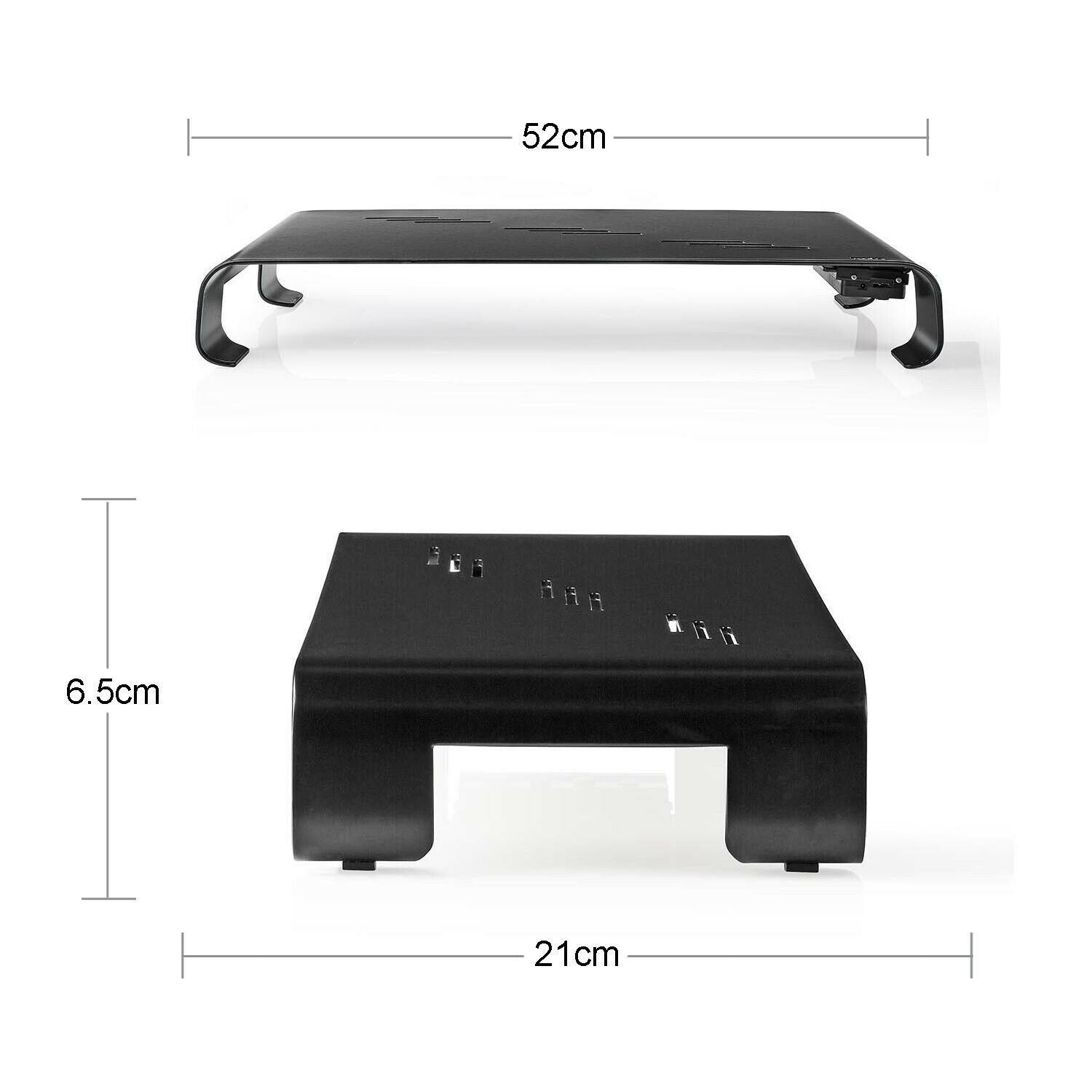 Nedis Monitor Stand | Ergonomics: Yes | Maximum carrying capacity: 18 kg | Universal | USB hub | Adjustable height: No