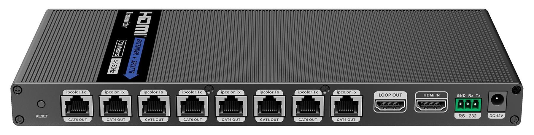 HDMI Distributor 8 Port HDMI Splitter 1x8 4K 60Hz HDMI Video Splitter 1 In 8 out