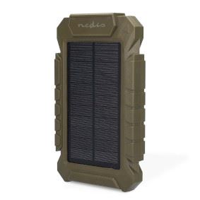 Nedis Multi Wildlife Trap/Security Solar Panel for DC 5V, 6V, 12V 1A/0.5A Outdoor Powerbank Battery, Solar Panels with DC USB-C Cables Kit, Adjustable Mount & Strap, IP65 Waterproof, Cable Split Kit