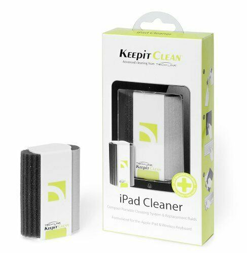 Techlink Screen Clean Kit All-in-One Screen Cleaner 30ml Anti-Bacterial Spray, Precision Sponge & Antimicrobial Cloth