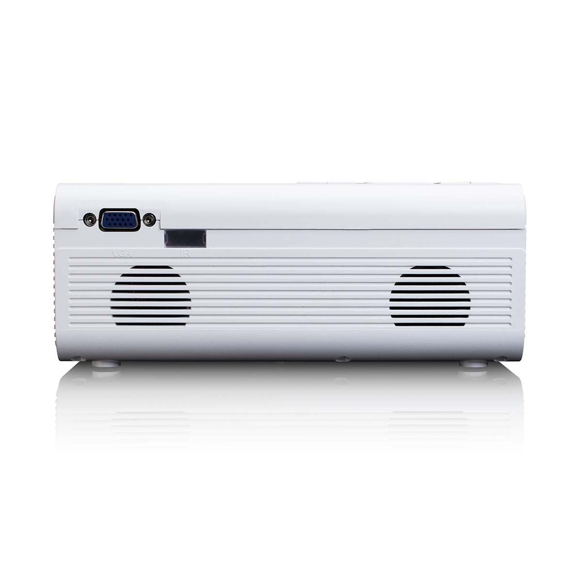 Lenco LCD Projector with high resolution, supports Full HD 1080P content White