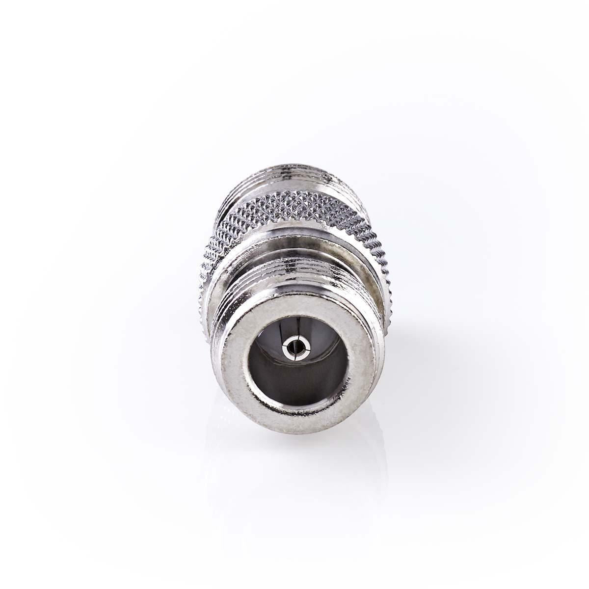 Nedis Satellite & Antenna Adapter | N Female | N Female | Nickel Plated | 50 Ohm | Straight | Metal | Silver | 10 pcs | Envelope