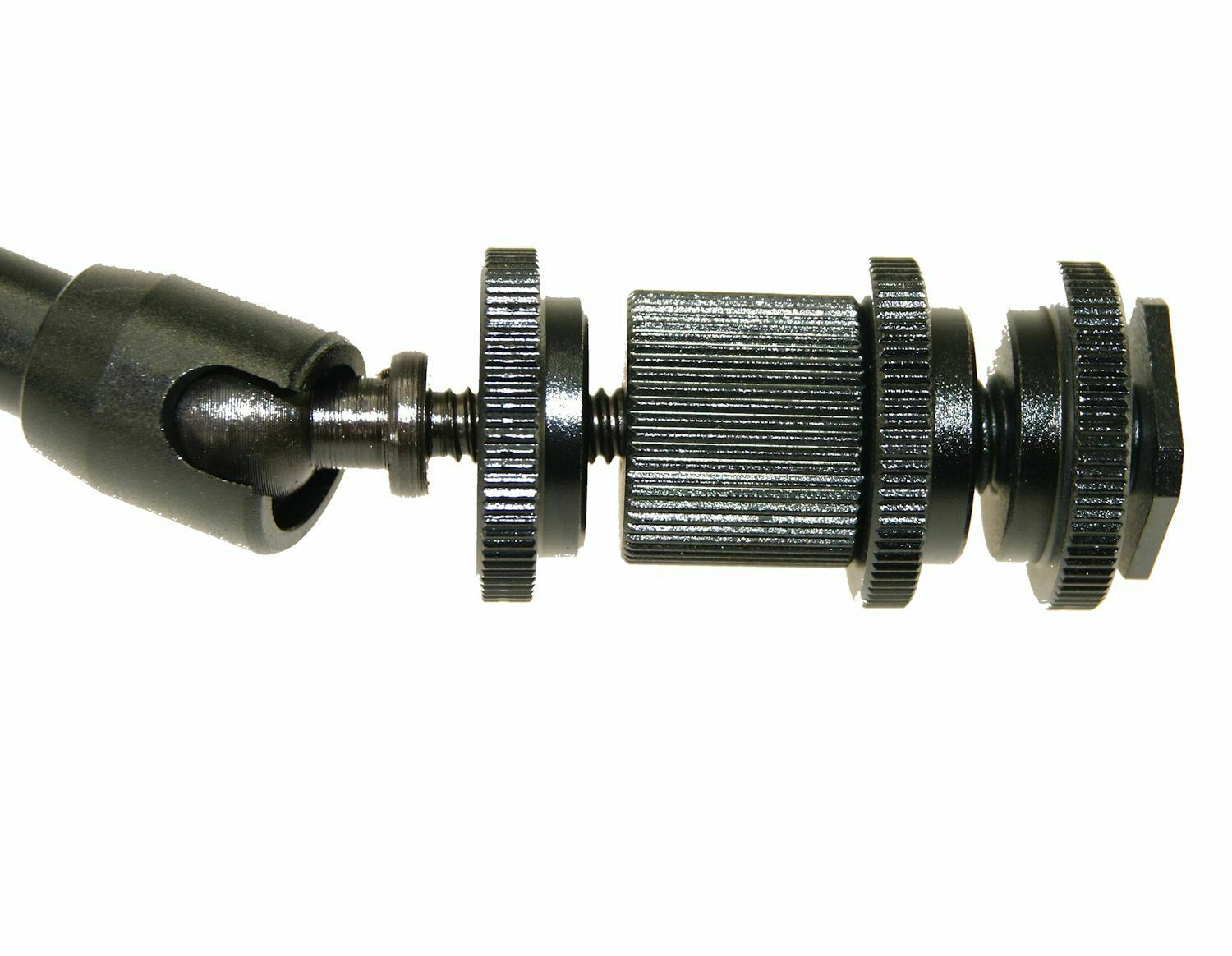 Ex-Pro 11" Magic Friction Articulating Arm with Hot Shoe Mount & Camera Mount for DSLR Camera - Black