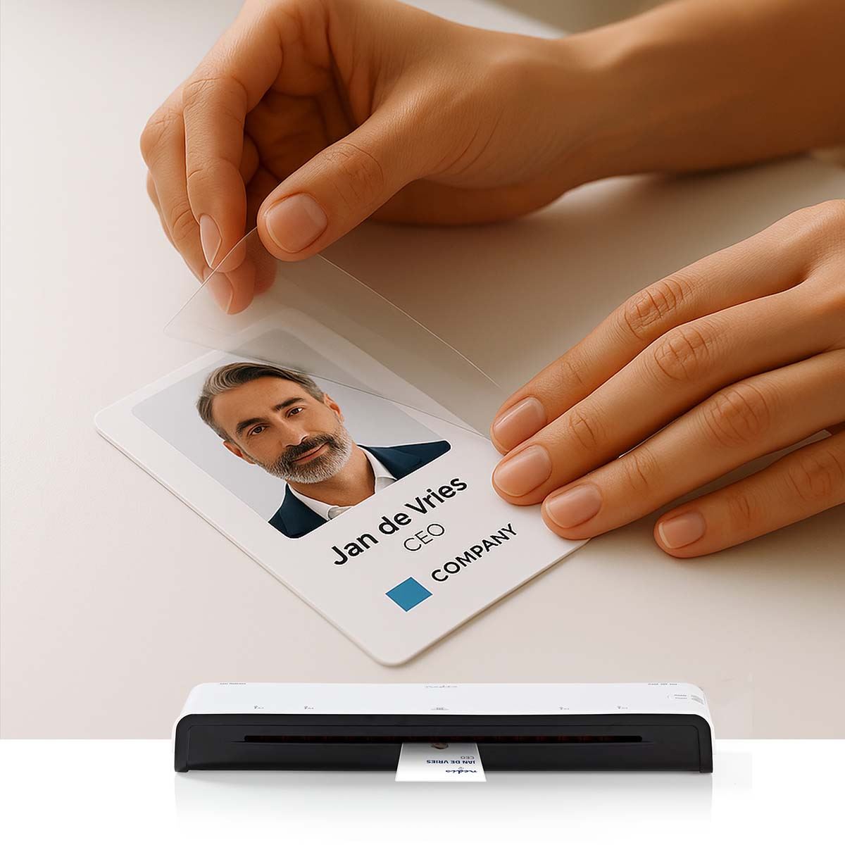 Nedis Laminating Film | 54x86mm | Thickness: 125 µm | Packed per: 100 pcs | PET | Transparent