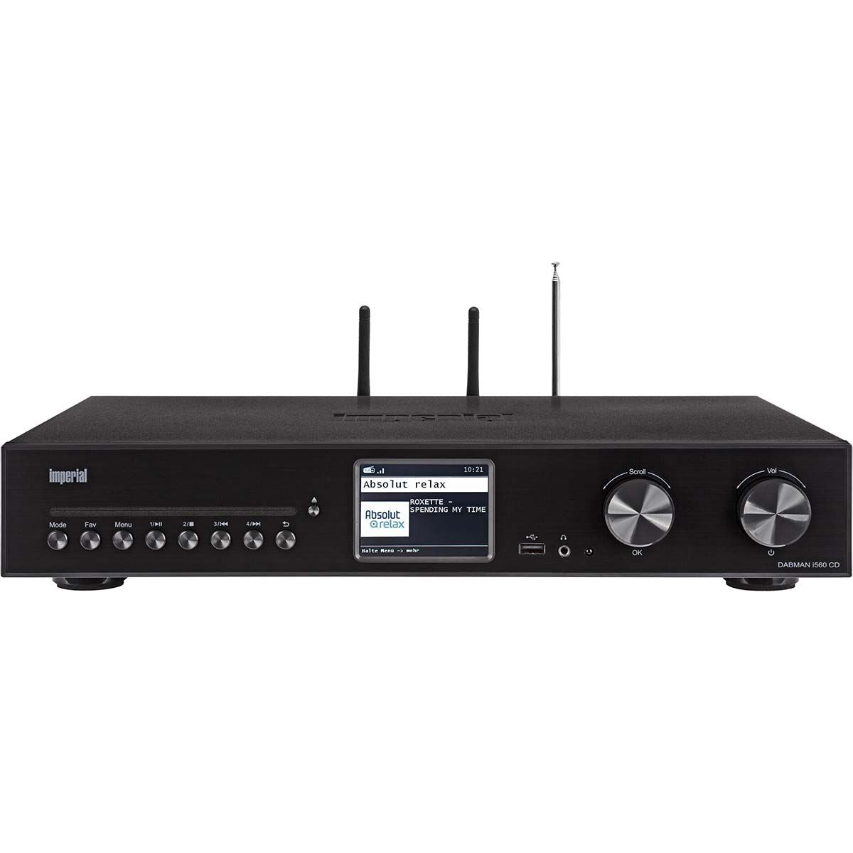 Imperial DABMAN i560 CD All-in-one HiFi System with Amplifier and CD Player DAB+ / FM / Internet / Bluetooth Black