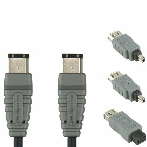 Bandridge 2m FireWire Cable Connection Kit with All Adapters [4-6],[6-6],[6-9],[9-4] Pin Included