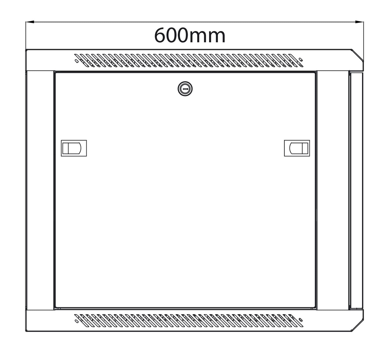 Adastra 19" Rack Cabinet with Glass Door 9U x 600mm Deep