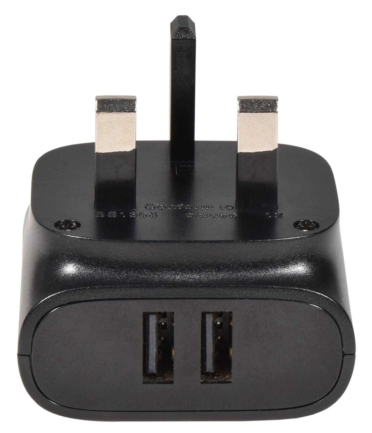 Mercury Dual USB UK Mains Charger 2.4A Perfect for Smartphones, Tablets & Other USB Devices