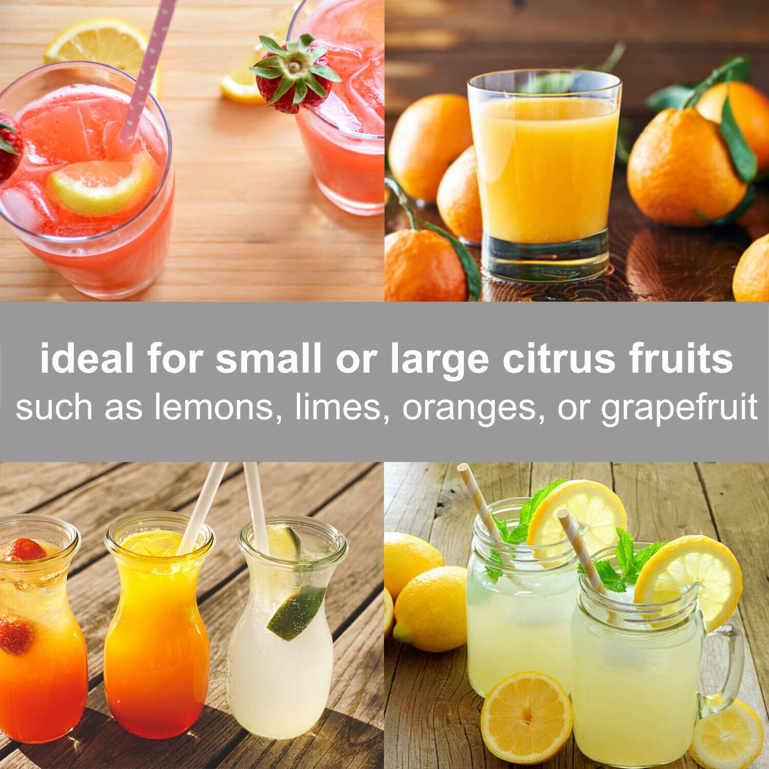 Nedis Citrus Juicer Press, 160W Powerful Juice Squeezer, with Stainless Steel Spout and Anti-Drip Function - Black