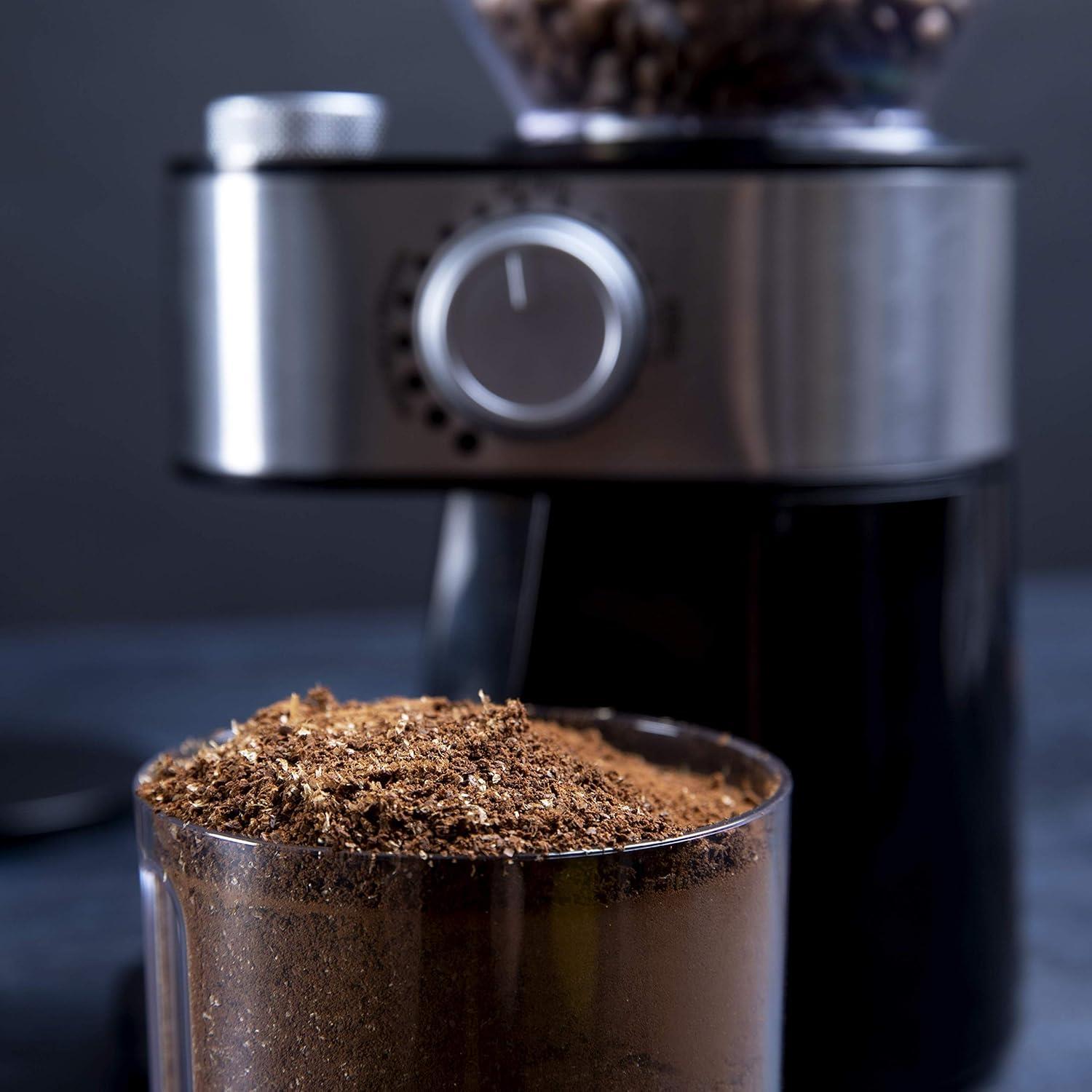 Gastronoma Barista Electric Burr Coffee Grinder - Adjustable with 12 Precise Grind Settings for 12 Cups - Professional Coffee Bean Grinder