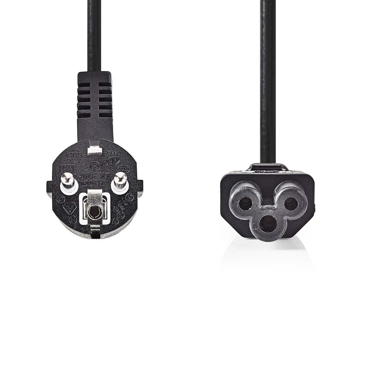 Nedis Power Cable | Schuko Male Angled to IEC-320-C5 | 2.0 m | Black