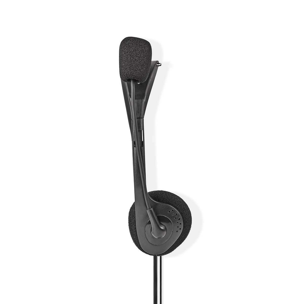 Nedis PC Headset | On-Ear | Stereo | 2x 3.5 mm | Fold-Away Microphone | Black