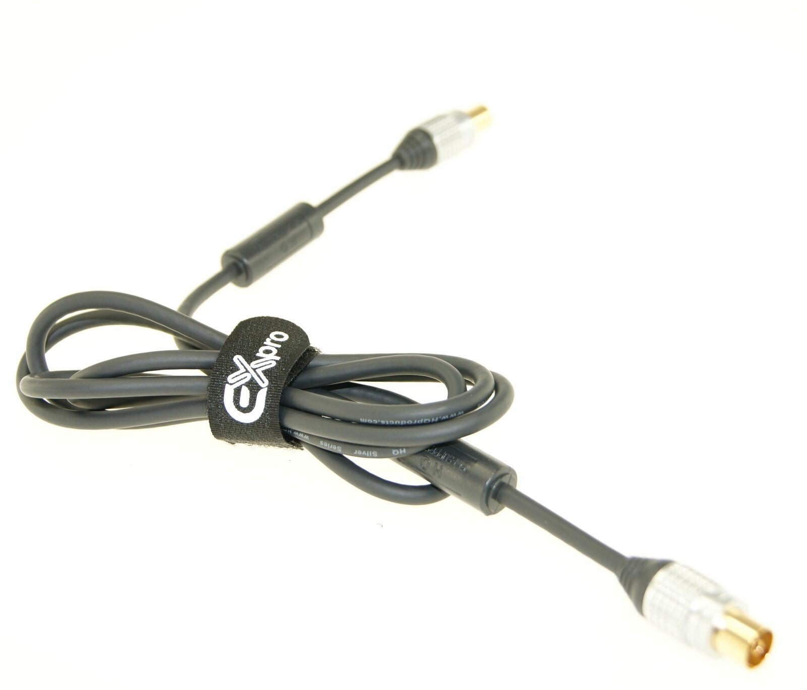 Ex-Pro Branded Velcro Cable PULL LOOPED Ties 20x150mm - 10 Pack Black