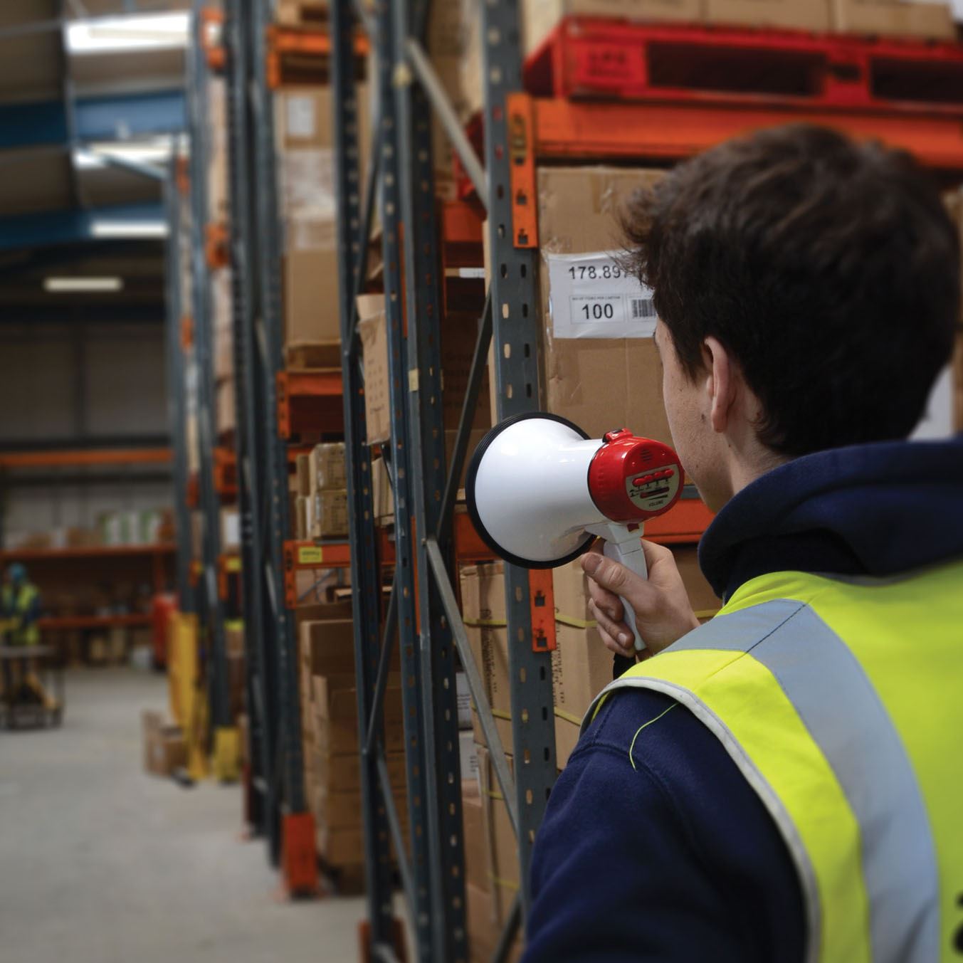 Adastra LO1R 10W Megaphone Lightweight Handheld Loud Speaker with Siren & Looper