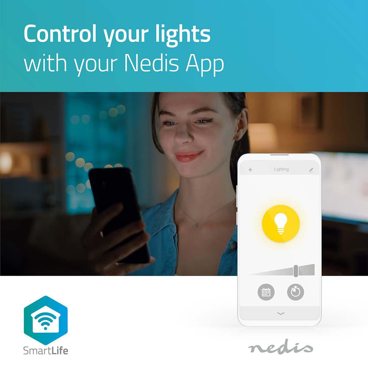 Nedis SmartLife LED Bulb | Wi-Fi | GU10 | 330 lm | 4.5 W | Warm White | 2700 K | Android™ / IOS | PAR16 | 1 pcs