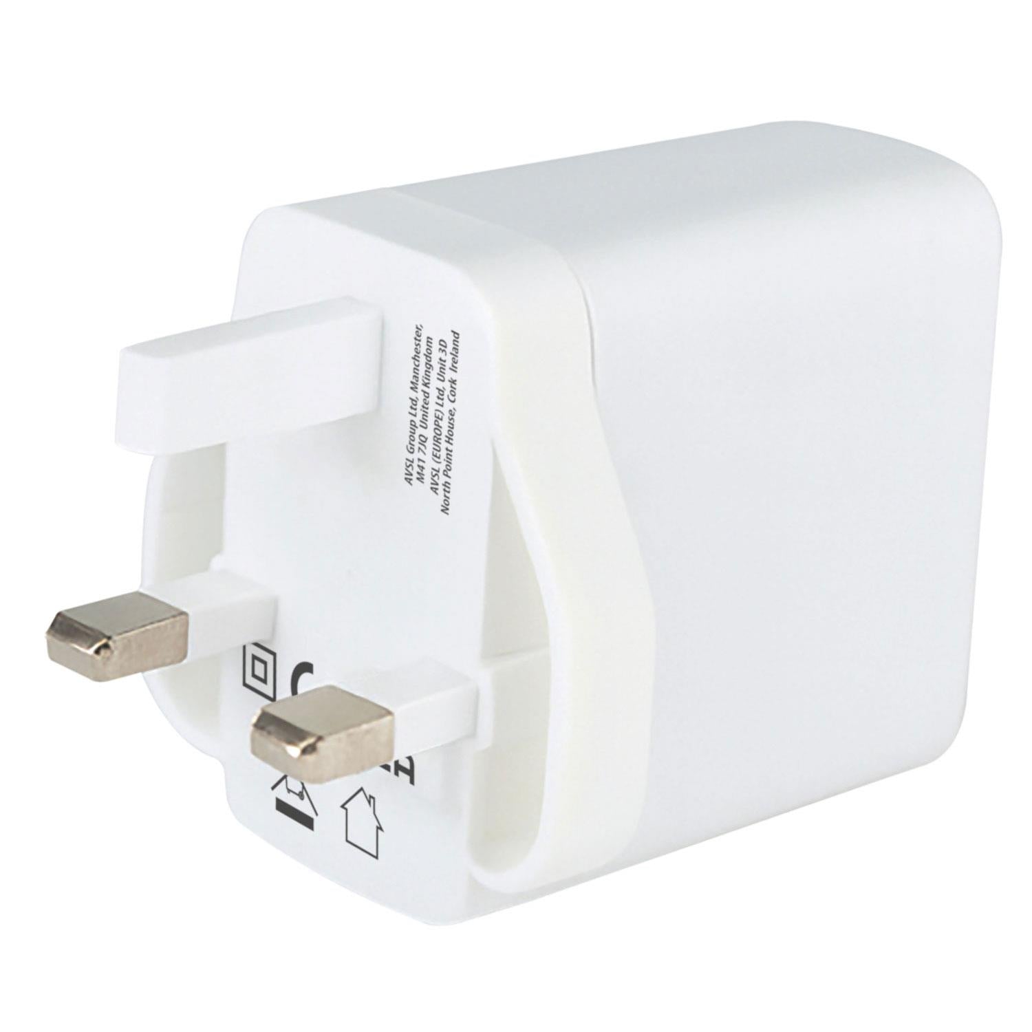 65W GaN USB-C Charger - 3 USB-C & 1 USB-A Fast Charger, PPS & Power Delivery, 4-Port Compact Wall Charger for Laptop, Tablet & Phone