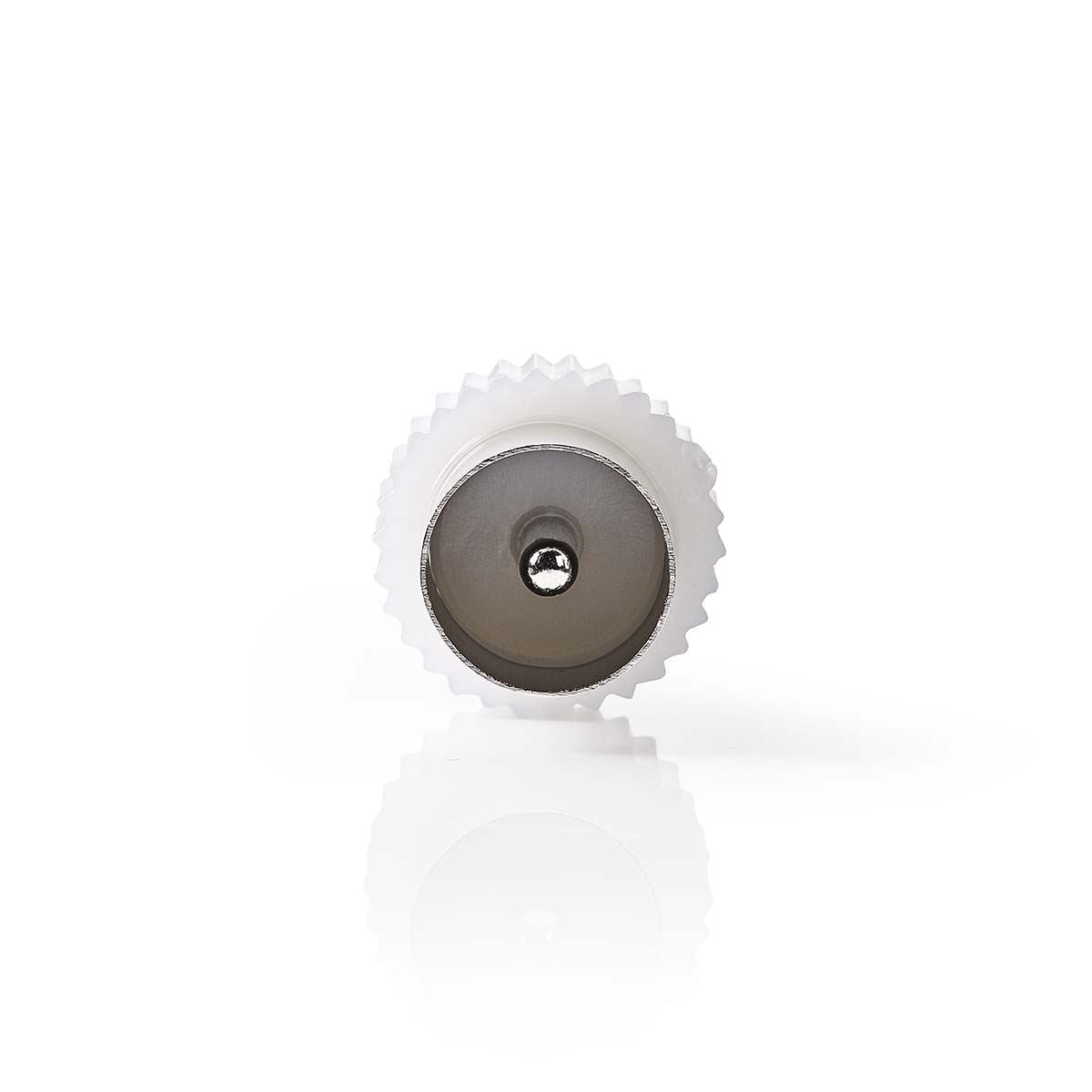 Nedis Satellite & Antenna Adapter | IEC (Coax) Male | IEC (Coax) Male | Nickel Plated | 75 Ohm | Straight | Metal / Plastic | White | 1 pcs | Box