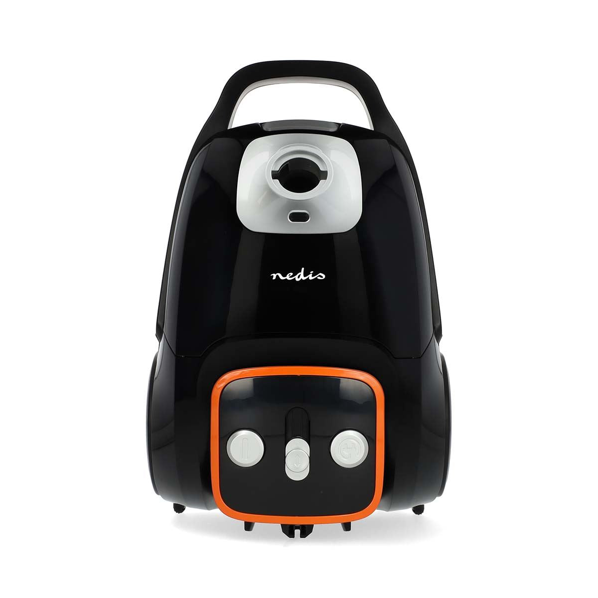 Nedis Vacuum Cleaner | With Bag | 700 W | Dust capacity: 3.0 l | Combi Brush | Action radius: 9.00 m | Vacuum cleaner suction control | Hepa 13 | Anthracite / Black / Orange
