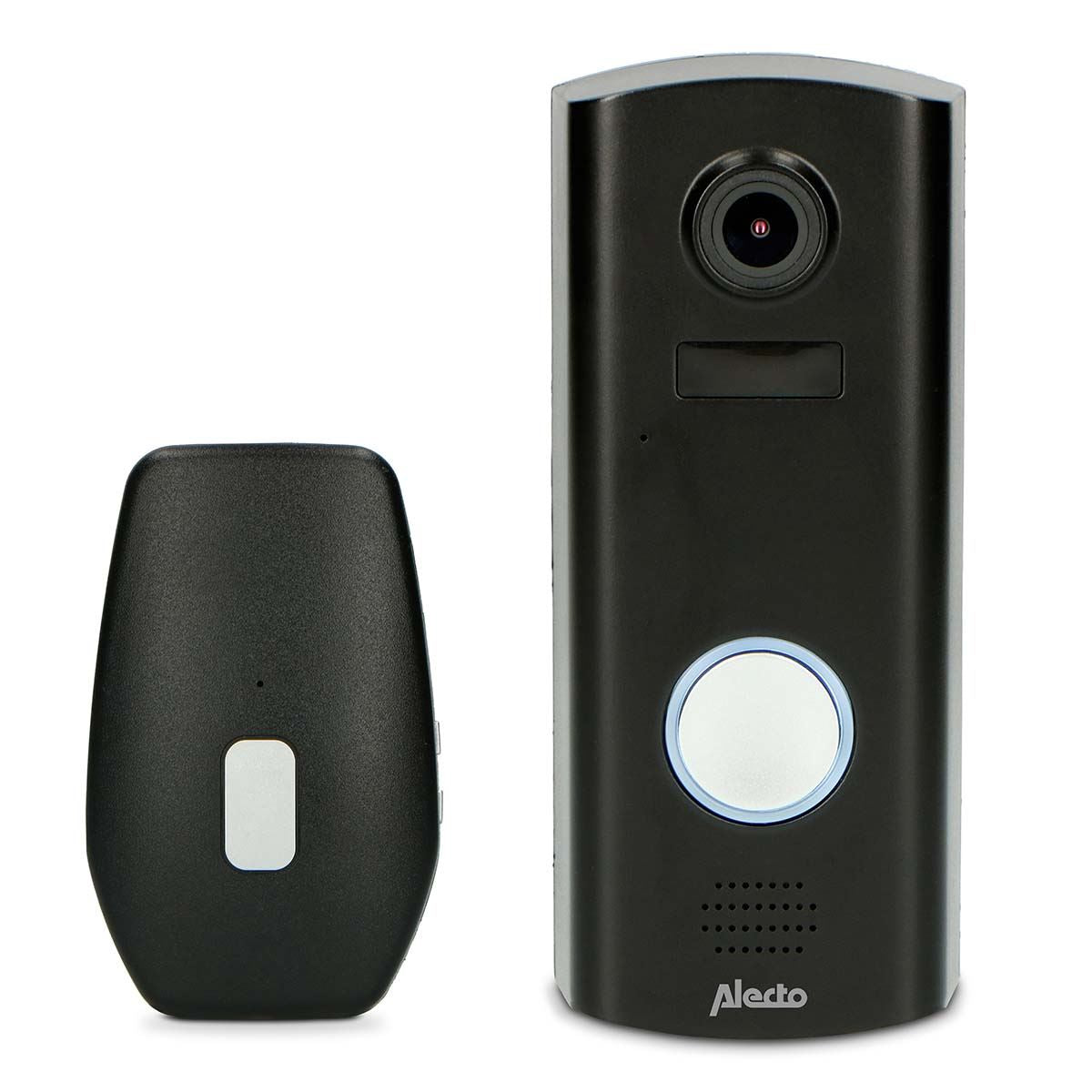 Alecto Wireless Video Doorbell with Camera with SD Card Slot |3 Chimes |Two-Way Talk via App | HD 1080p