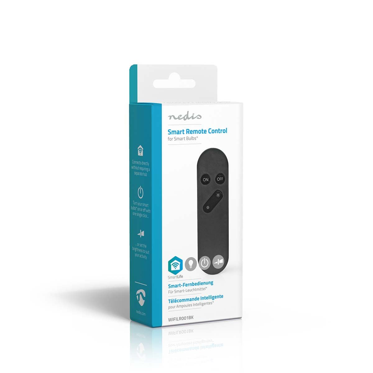 Nedis SmartLife Remote Control | Wi-Fi | Number of buttons: 4 | Android™ / IOS | Black