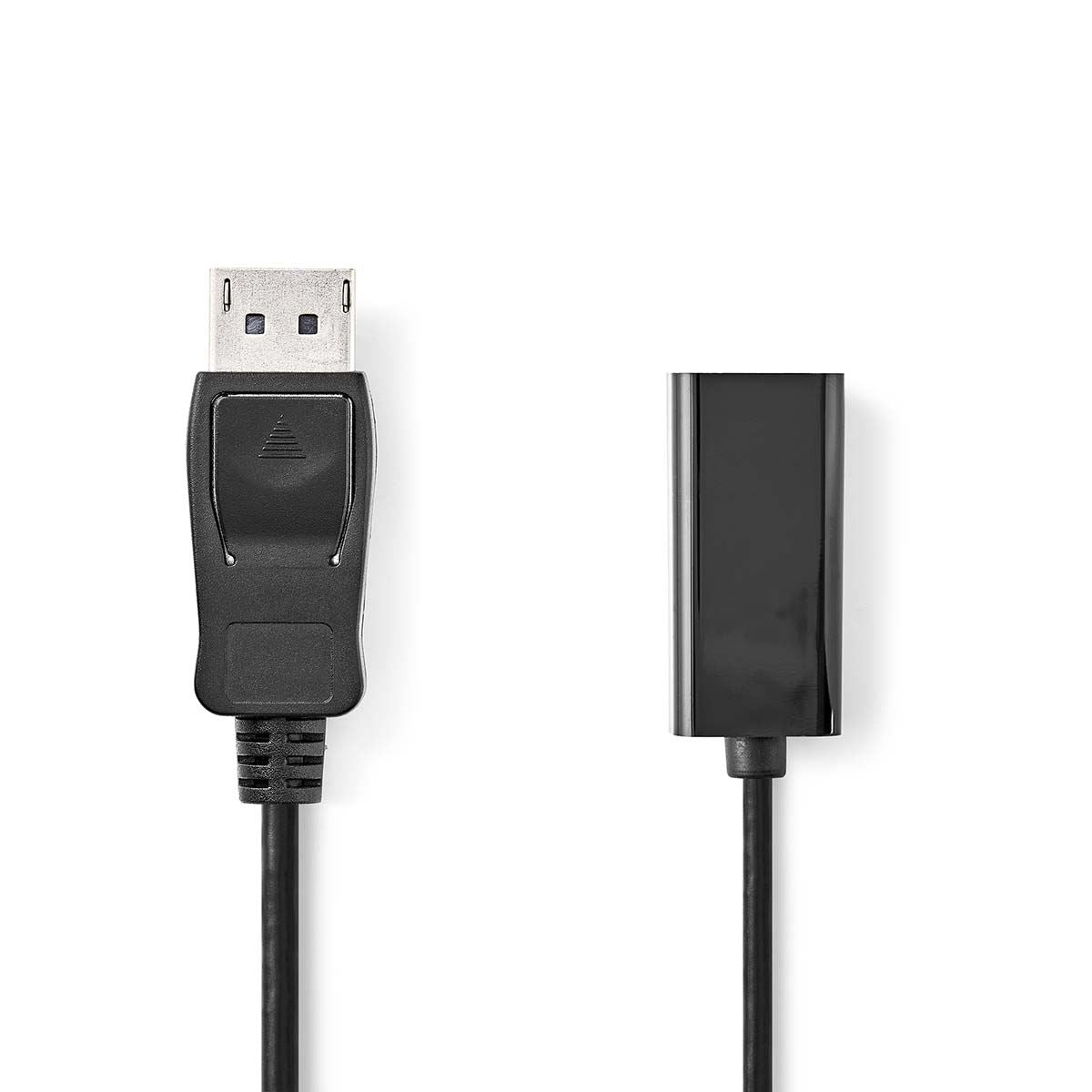 Nedis DisplayPort Cable | DisplayPort Male | HDMI™ Output | 4K@30Hz | Nickel Plated | 0.20 m | Round | PVC | Black | Box