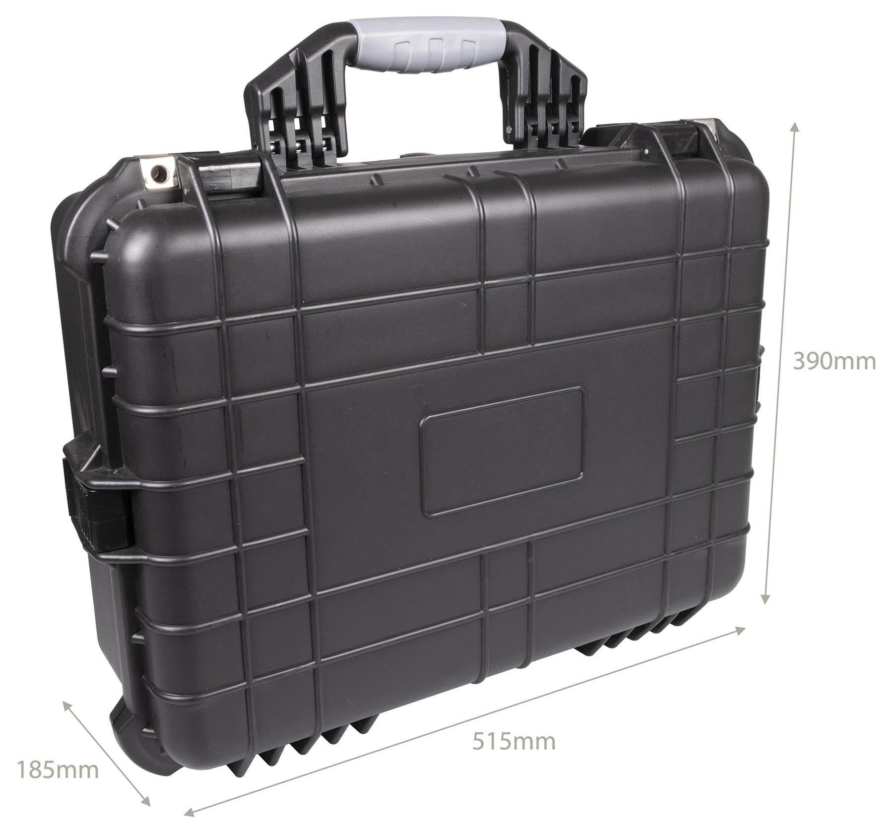 Waterproof Travel Flight Dry Box Hard Carry Case Foam Tool Camera Storage Box Protective Black 390mm x 515mm x 185mm -