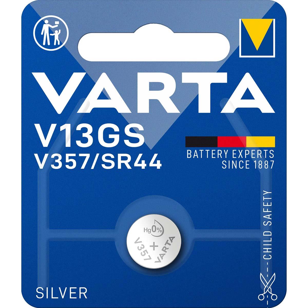 Varta Silver-Oxide Watch Battery SR44 1.55 V 1-Blister