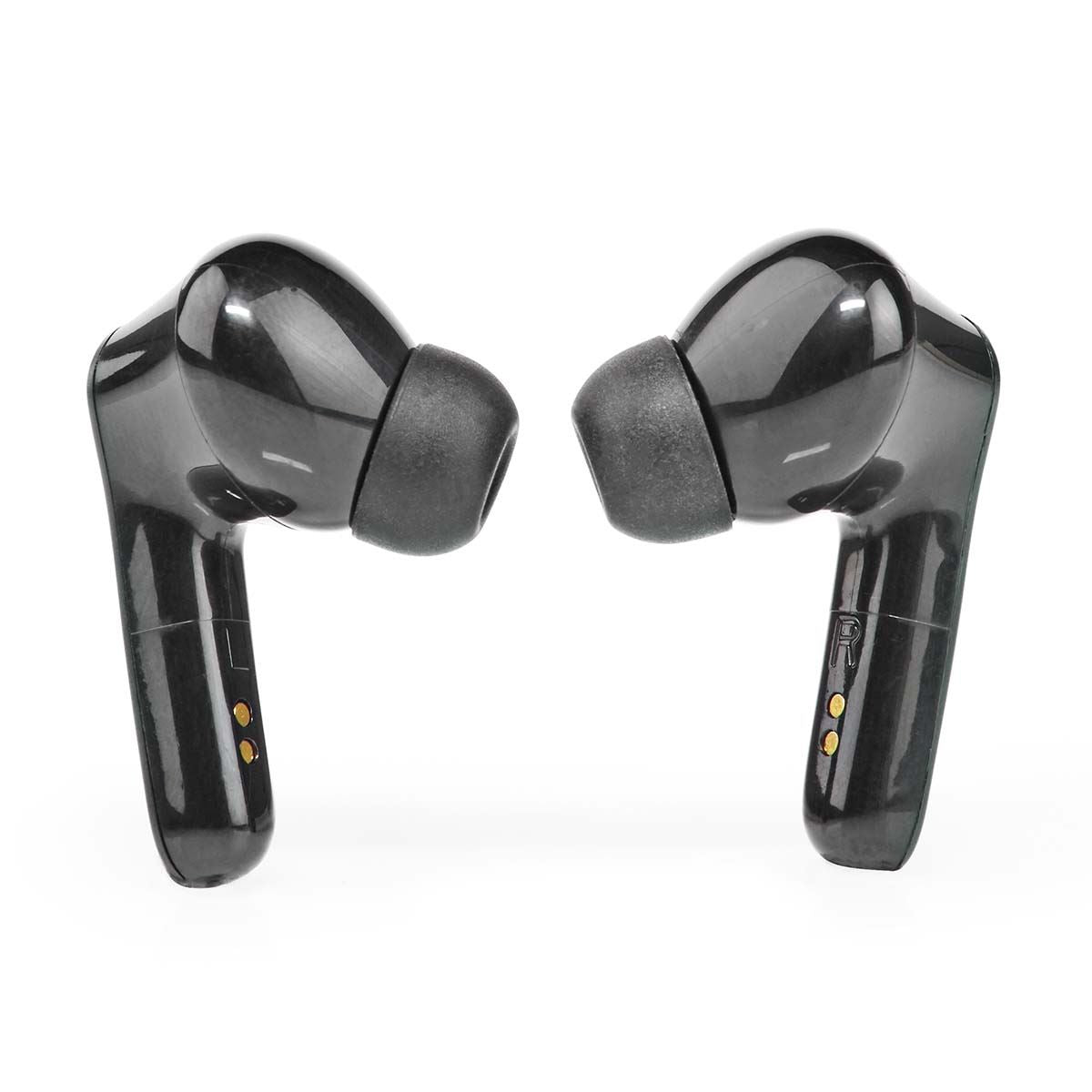 Nedis Fully Wireless ANC Earphones Bluetooth 5.0 with Touch Control, Up to 5 Hours Playtime, Charging Case with Display, Built-in Microphone, USB Type-C Charging
